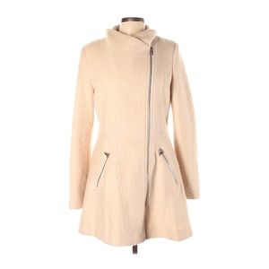 GUESS WOOL BLEND COAT IVORY